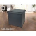 POUF RICHIUDIBILE NERO Cm.38x38