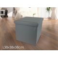 POUF RICHIUDIBILE GRIGIO Cm.38x38