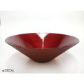 CENTROTAVOLA SVAS.DIA 33cm ROSSO GLITTER