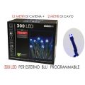 LUCI LED ESTERNO 300 L.BLU