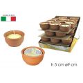 VASETTO CITRONELLA  TERRACOTTA Cm.9 h. 5