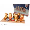 SET NATIVITA` 12 PZ 4.5CM CARTOON